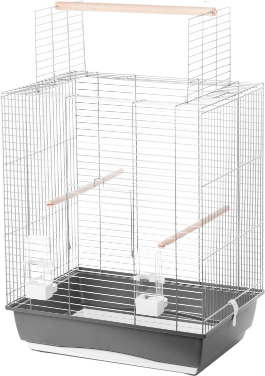 Interzoo vogelkooi Big Ara zilver-grijs