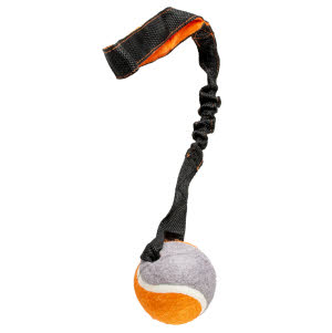 15256 Duvo+ tug n play bal oranje-grijs